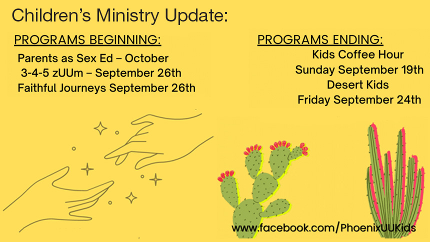 Children's Ministry Updates