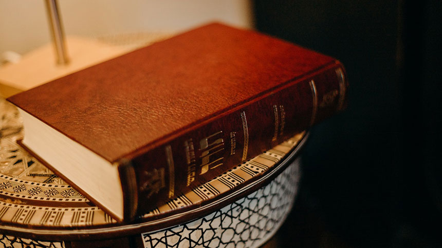 A picture of a book sitting on a table