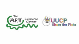 The Art Resource Center logo next to the UUCP Share the Plate logo on a white background.